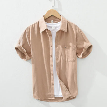 Short Sleeved Cotton Shirt