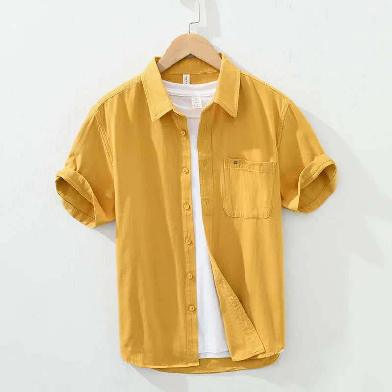 Short Sleeved Cotton Shirt