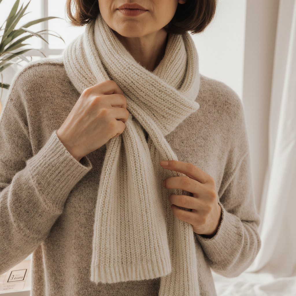 Kaschmir Schal – warm, dick, einfarbig